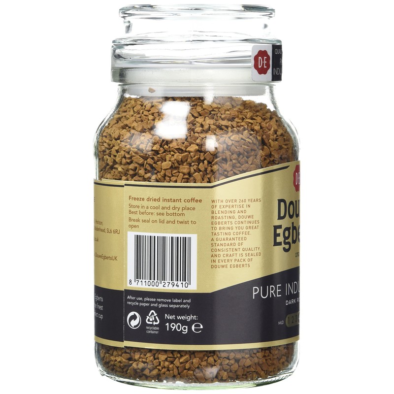 Douwe Egberts Pure Indulgence Dark Roast Coffee, 190g