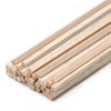 Balsa Wood Sticks 1/4 Inch Square Dowels Strips 12" Long