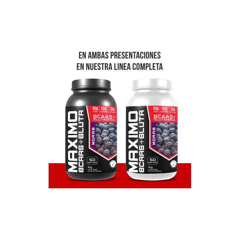 Aminoacidos Bccas + Glutamina Maximo 1 Kg Varios Sabores