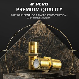 G-PLUG F81 Coaxial Cable Connectors - Exceptional Signal Quality and Durability for Uninterrupted Connectivity