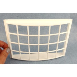 Melody Jane Dolls House White Plastic Georgian Bay Bow Window 24 Pane 1:12 DIY Builders