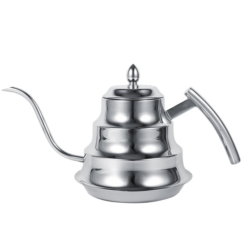 Bamboo Joint Design Stainless Steel Gooseneck Coffee Kettle Drip Pot