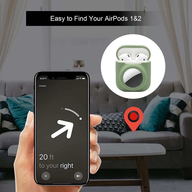 2 in 1 Silicone Protective Skin Cover Compatible with AirPod