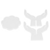 3Pcs DIY Flower Pot Shelf Mold Easy Demoulding Soft Good