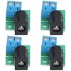4Pcs DC Connector, 5.5x2.1mm to 2P 5.08mm Power Adapter Board