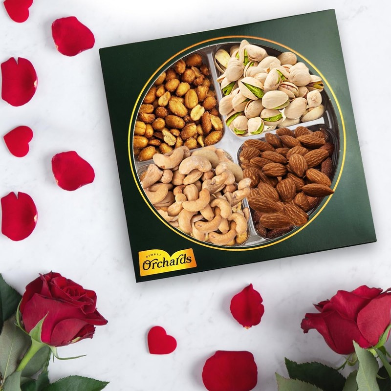 Valentines Day Nuts gift Basket of Cravings Gourmet Collection, Healthy