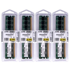 A-Tech 16GB KIT 4X 4GB for HP Compaq Desktop 6000 Pro Microtower/Small Form Factor 6005 Pro Microtower/Small Form Factor 6200 Microtower/Small Form Factor DIMM DDR3 Non-ECC PC3-10600 1333MHz RAM