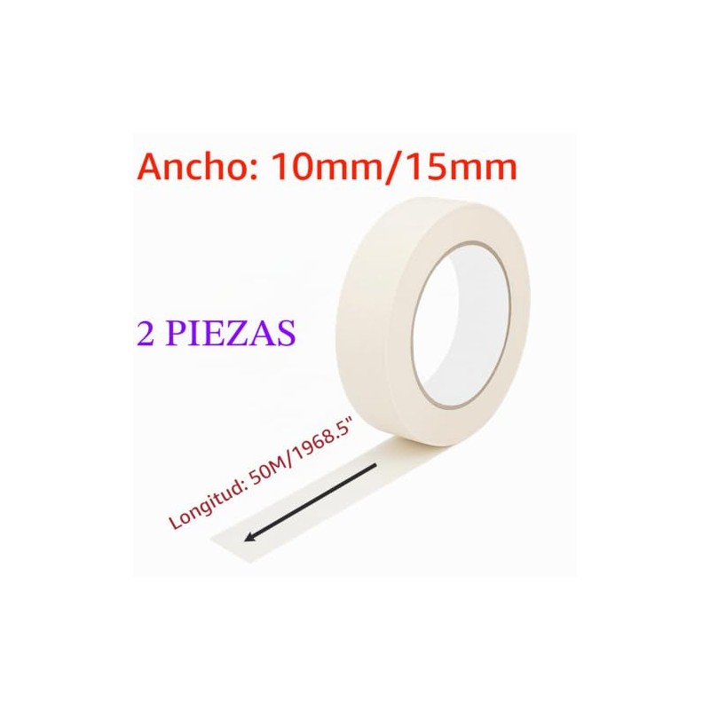 Qrity 2 Rollos 15 mm x 50 m Cinta de