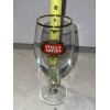 STELLA ARTOIS 33CL BEER GLASS SET OF 4 GOLD RIMMED
