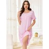 Lovasy Women's Nightdresses & Nightshirts Soft Modal Nighties for Women