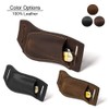 Gentlestache Leather Pocket Knife Sheaths for Belt, Folding Knife Sheath,