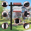 Qikdesign Vinyl PVC Real Estate Sign Post 6' Tall (Connected