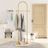 TIEOU Metal Gold Coat Rack, Freestanding Entryway Stand, Hat Coat