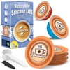 AANQQ Reusable Lids for Nespresso Pods Vertuo, 6pcs Food Grade