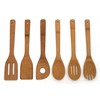 Lipper International 826 Bamboo Wood Kitchen Tools in Mesh Bag,