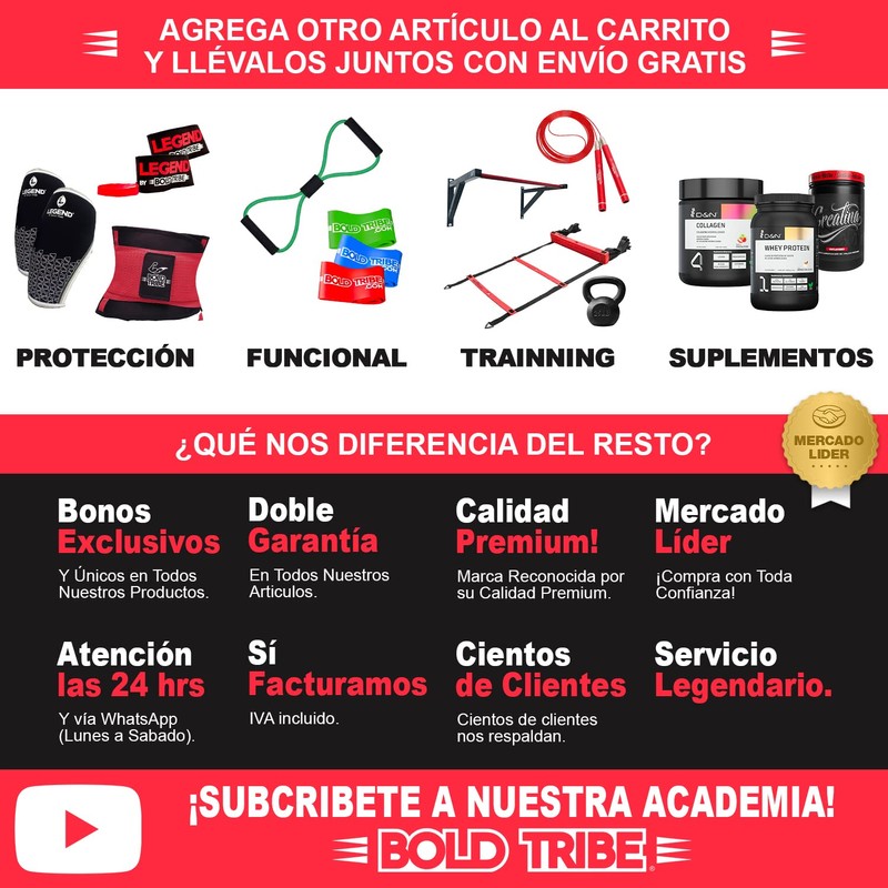 BOLD TRIBE Faja Reductora Doble Compresión Ejercicio Gym Crossfit Entrenamiento
