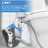 Bidet T Adapter, 3 Way Adapter or Tee Connector (Thread
