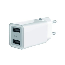 CARGADOR CONCEPTRONIC 2X USB 2.4A 12W BLANCO
