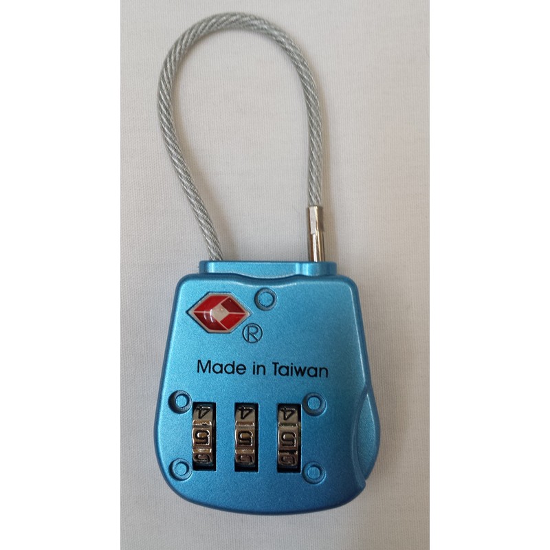 Travel Sentry TSA Approved 3-dial Combination Cable Luggage Lock -