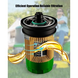 Home Maintenance Kit Fit for John Deere AUC13706 E160 S160 S170 S180 100 Z365R ZTrak Lawn Tractor Mower, Fuel Filter and Air Filters Tune Up kit