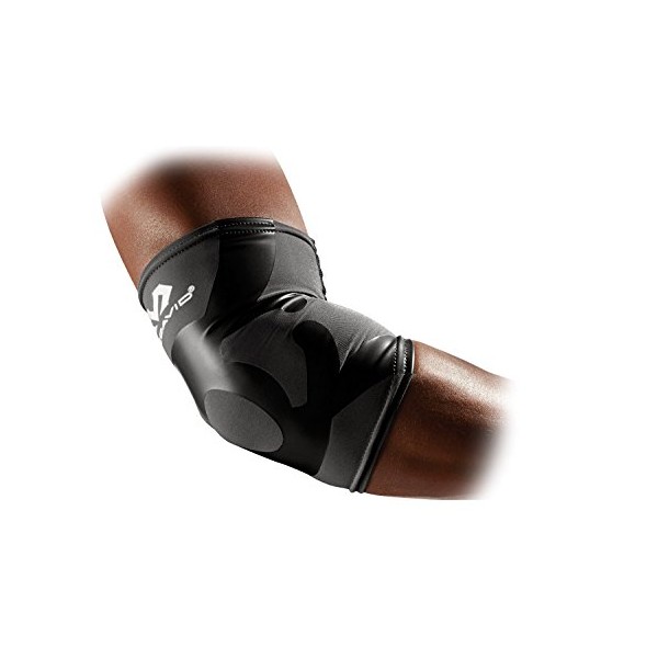McDavid Dual Compression Elbow Sleeve, Charcoal/Black, Small