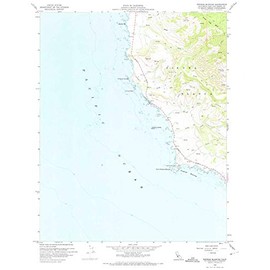 YellowMaps Piedras Blancas CA topo map, 1:24000 Scale, 7.5 X 7.5 Minute, Historical, 1959, Updated 1973, 26.8 x 22 in - Paper