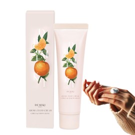 DEMIKI Hand Cream with Citrus & Lemongrass – Deep Hydration, Non-Greasy, Fast Absorbing, Natural Moisturizer for Dry Hands, Lightweight & Refreshing Scent, 1.76oz (1 pcs)