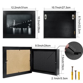 Hidden Gun Storage - Concealment Gun Safes for Pistols, Black