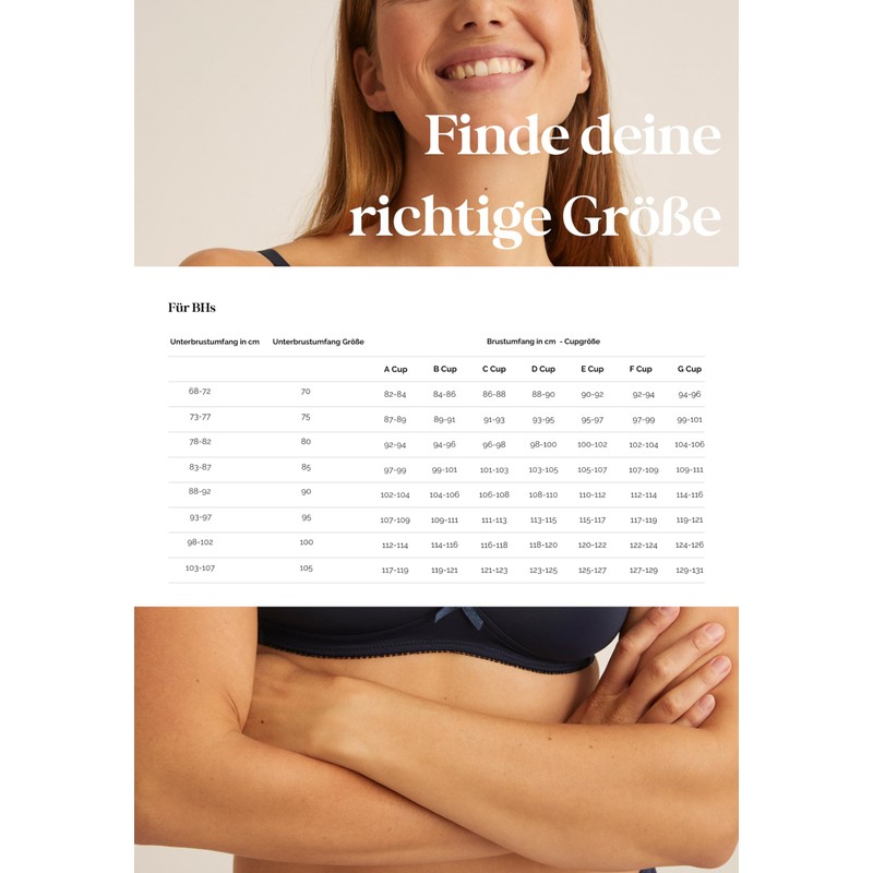 Naturana Cup Bra without Underwire 5166 - dark blue, size: