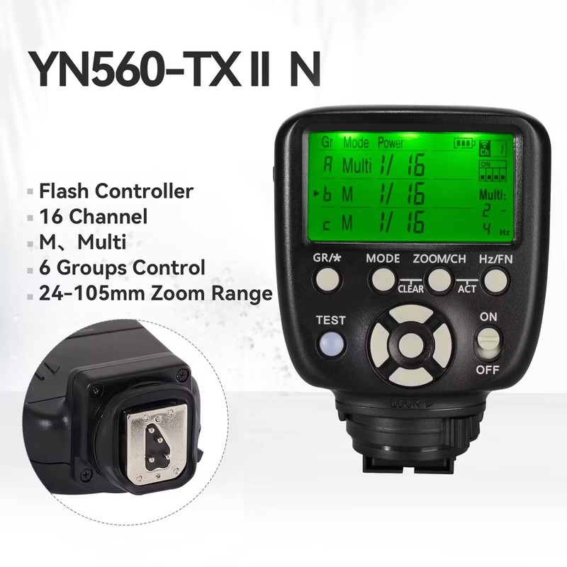 Controlador de potencia YN560 TX II para Nikon