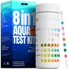 Wolmds Aquarium Test Strips - 8-in-1 Aquarium Water Test Case: