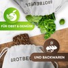 DRIDEN Bread Bags XL [Set of 3] 100% Natural Cotton