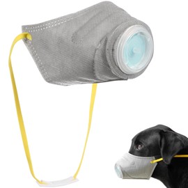 Adjustable Dog Gas Mask, Breathable Protective Muzzle for Small to Large Dogs, Reusable Pet Muzzles Puppy Masks Dog Mouth Protection Masks (Small)