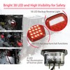 Wellmax 2PC 12V Universal LED Trailer Tail Lights with 38