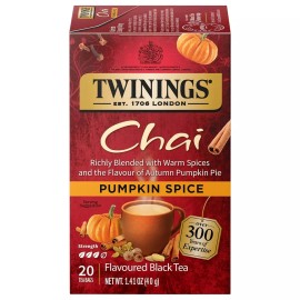 Twinings Pumpkin Spice Chai Tea Bags - 20 Count