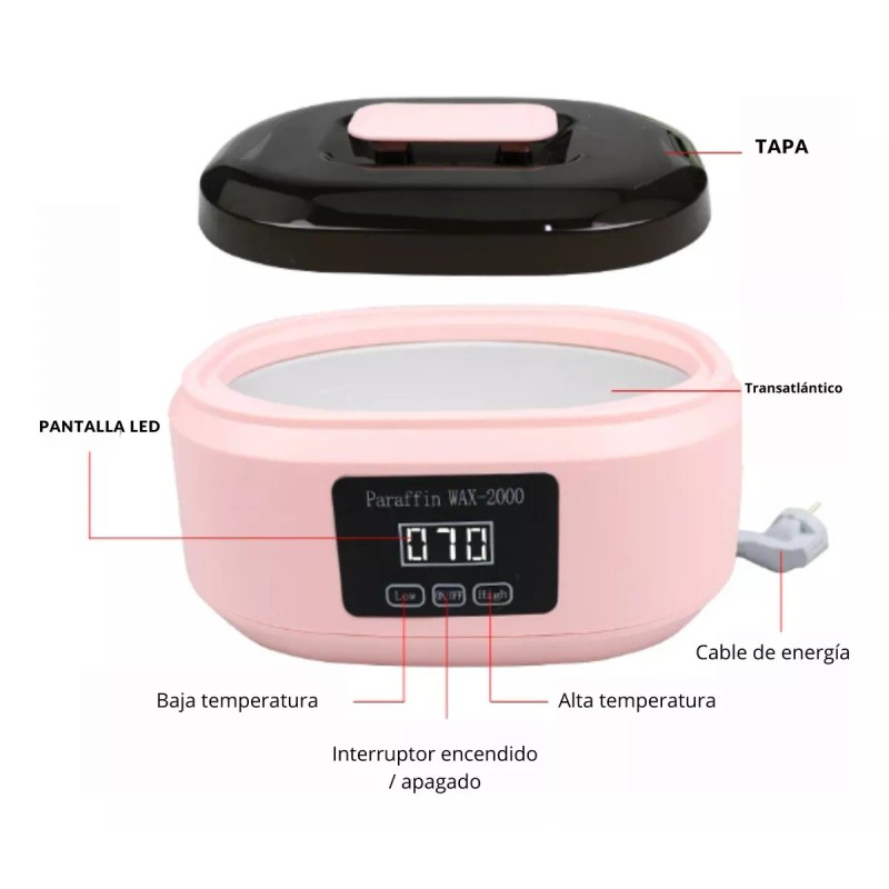 Aromatheraphy Parafinero Terapeutico Mano Completa O Pie+3 Libras Parafina