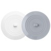 Vaincre 2PCS Bathtub Drain Stopper - 5" Silicone Kitchen Bathroom