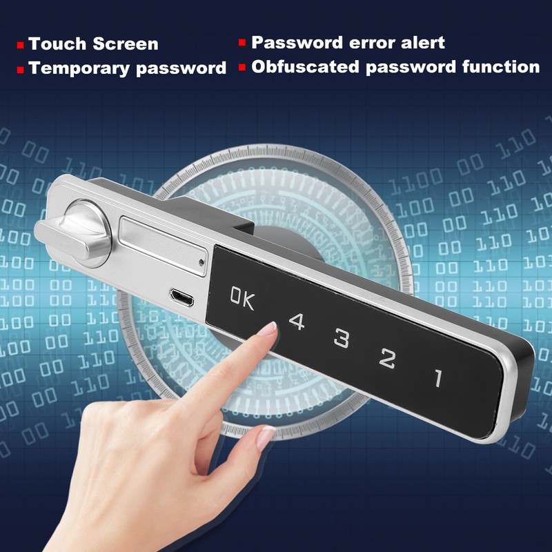 Mini Electronic Password Smart Lock Zinc Alloy Touch Keyboard with