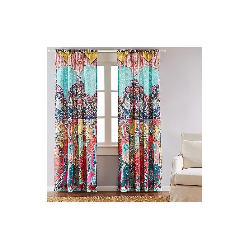 Levtex Home - Jules - Drape Panel/Curtain (55x84in.) with Rod