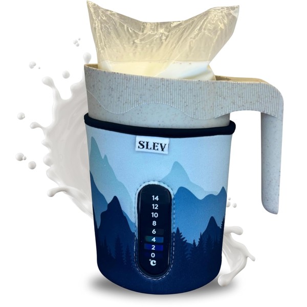 SLEV Milk Bag Pitcher Sleeve - Insulated with Thermometer -