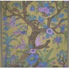 Tree of Life Tab Top Curtain-Drape-Door Panel-Olive