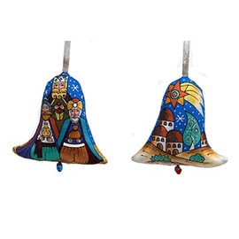 Koza Dereza -Textile Bell with Three Kings - Fabric Christmas Ornament - Made in Ukraine