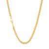 Angelus de Leon 14K Gold Style Curb Chain Cross Pendant