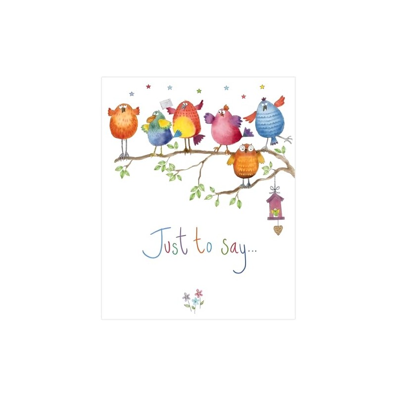 Pack of 4 Blank Notecards - Just to Say -