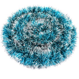 EBOOT 39.4 Feet Christmas Tinsel Garland Shiny Garland Metallic Shiny Garland Christmas Tree Hanging Decorations for Christmas Holiday Indoor and Outdoor Decorations (Light Blue)