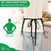 Bolaz Waist Apron Waitress Waiter Server Aprons Short with Pockets