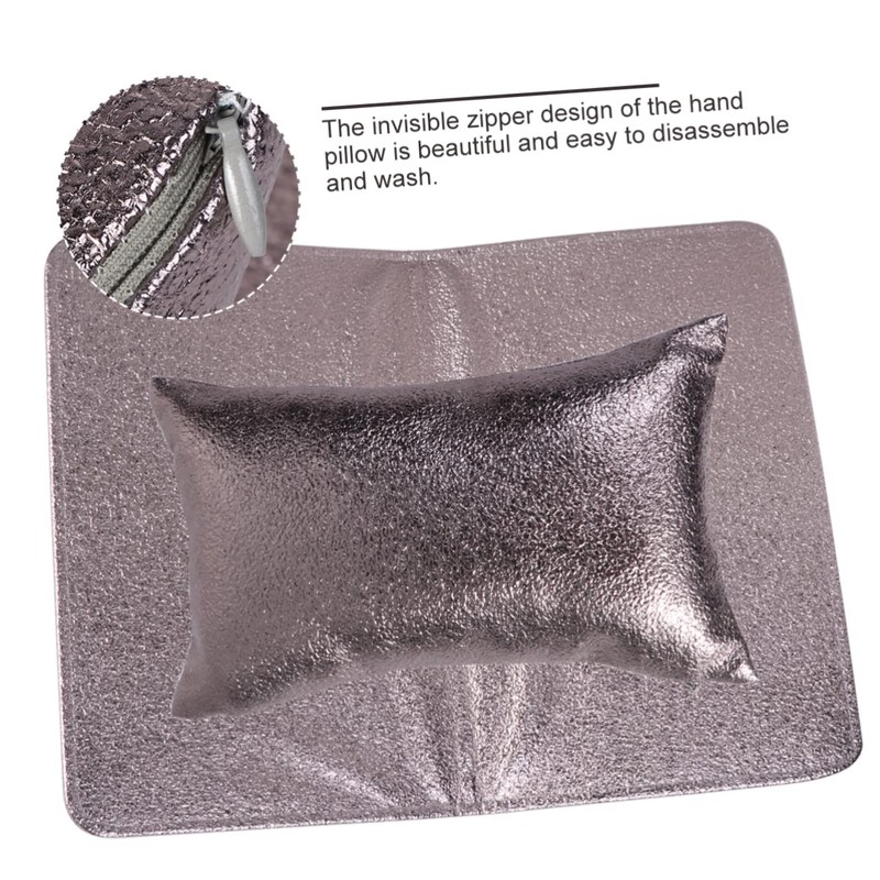 Outanaya 2pcs Pu Leather Folding Hand Rest Pad for Nail