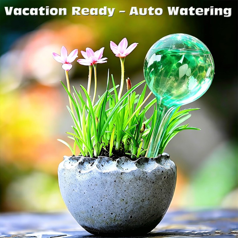 Self Watering Globes for Plant, Large Glass Outdoor Plant Watering