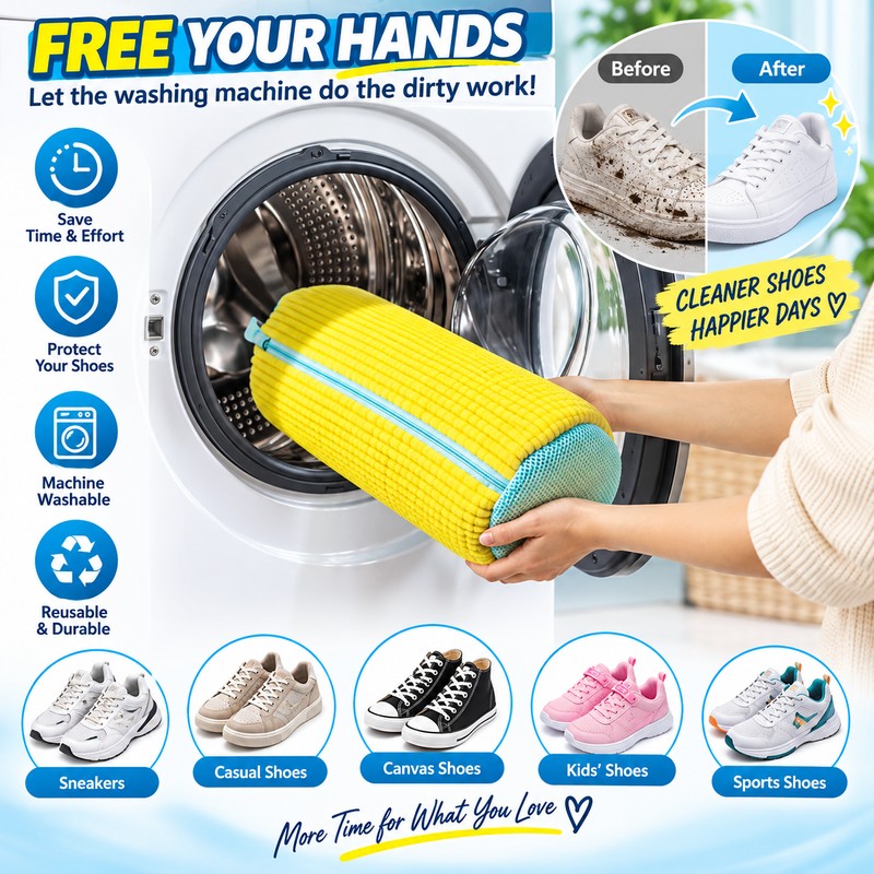 Shoe Washing Machine Bag for Sneakers & Casual Shoes –