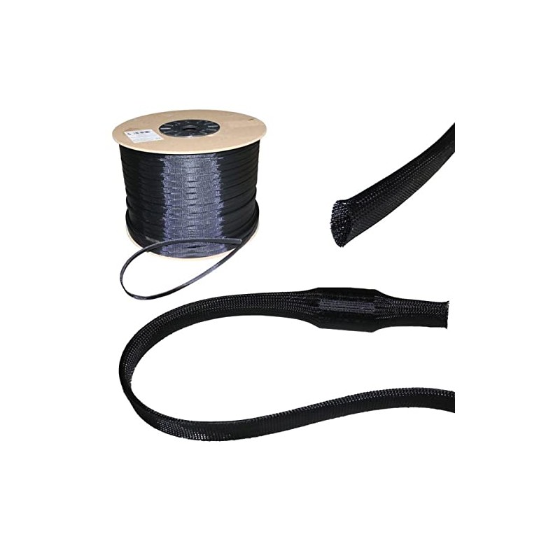 5m 30mm (20-40mm) Expandable Polyester Braid Sleeve Cable Sleeves